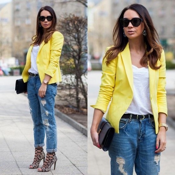 Zara Jackets & Blazers - Zara yellow blazer